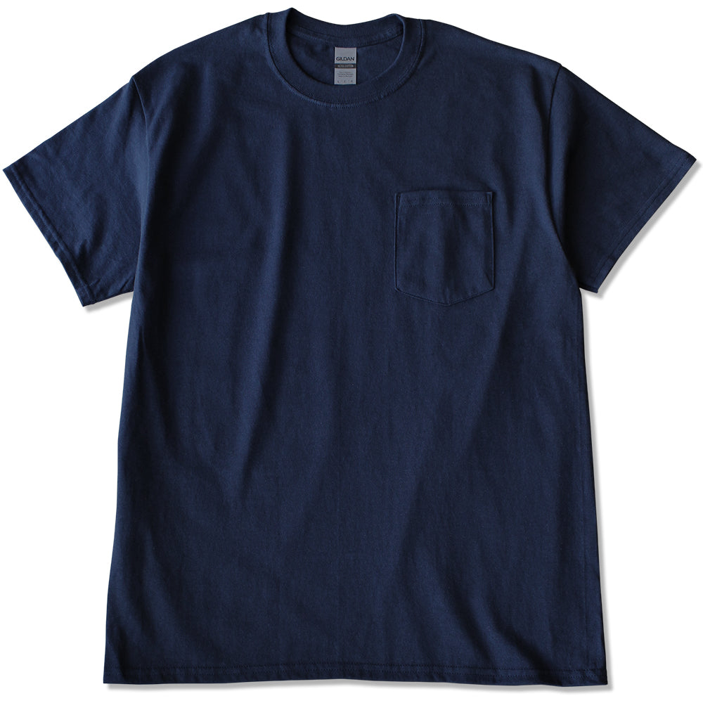 GYOSAN ポケットTシャツ ホワイト/ネイビー