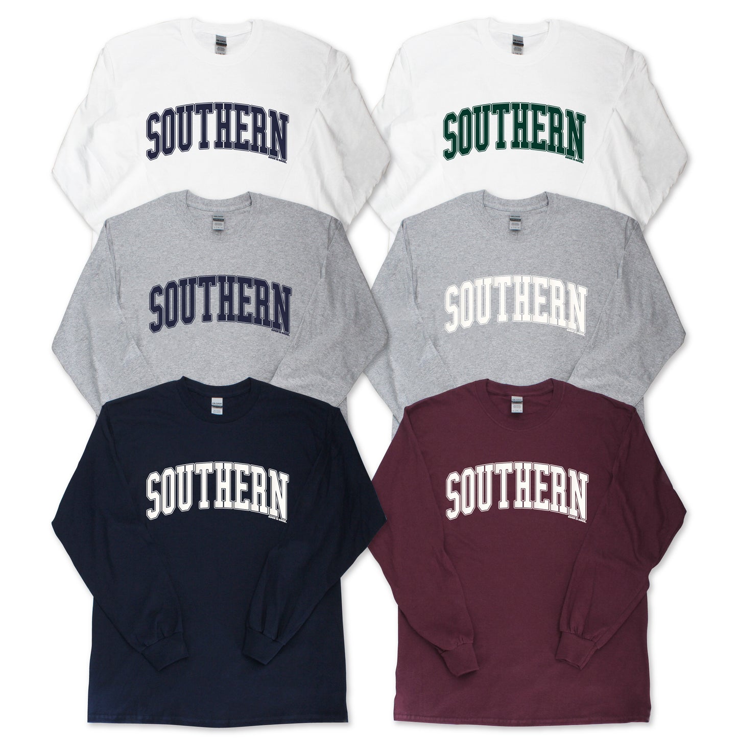 SOUTHERN カレッジロゴ L/S Tシャツ